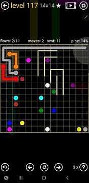 How To Solve Flow Free Pathway Pack Level 117 14x14 Harder Board Walk Through Solution Walkthrough