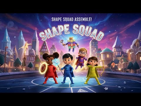 Shape Squad Assemble! 🔺🟢 Superhero Shape Song for Kids