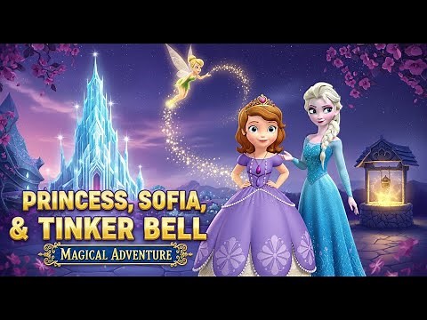 Princess Sofia Meets Elsa & Tinker Bell | Magical Fairytale Adventure ✨ Enchanted Journey 🌸❄️🧚‍♀️