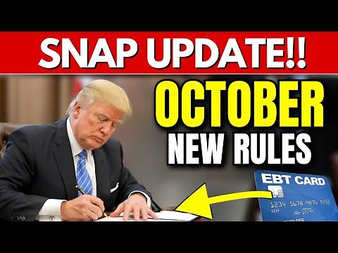 BIG UPDATE: SNAP Rules Changing in October 2025 — Millions Affected?