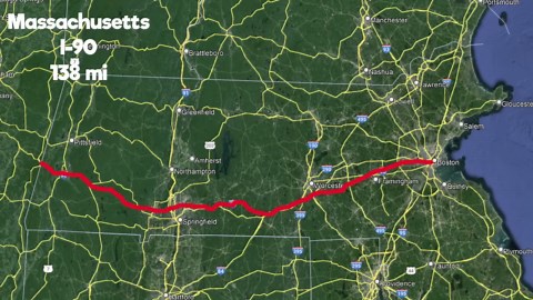What's Every US States Longest Interstate?