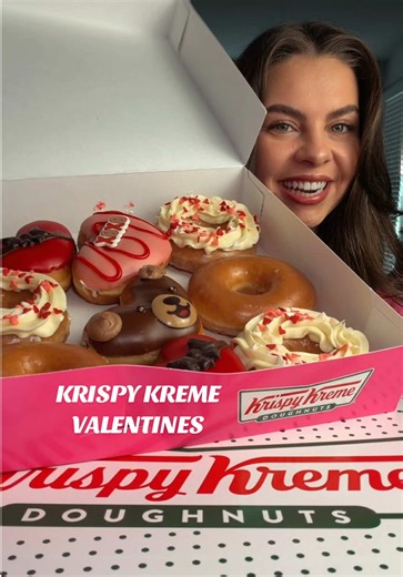 YOU HAVE TO TRY THIS VALENTINES LINEUP 🍩💘 @Krispy Kreme YOU UNDERSTOOD THE ASSIGNMENT WITH THESE #donuts #krispykreme #foodreview #sweettooth #tastetest