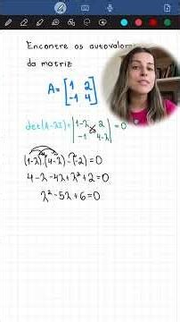 How do you calculate the eigenvalues ​​of a matrix?