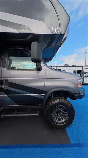 The freedom to camp wherever you want!🙌 This compact 4x4 Class C RV is 25 feet with no slides for full adventure with no limitations. It’s the new Forest River Sunseeker 2350LE 4x4, or as we like to call it, the Extreme Sunseeker. 👋 This is the perfect RV for those who want to leave the crowds behind. My favorite features are the huge dinette with enough seatbelts for the whole family and the custom paint scheme. ❓Where would you go in a 4x4 RV? I would take it boondocking in Moab, UT! 💯🥰 #o