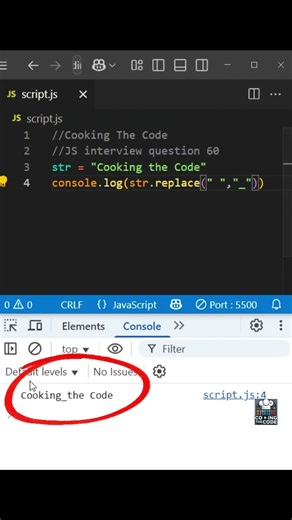 JS interview Q60: Is replace the right option? 🤔🔁 #replace #coding #frontendinterview #devshorts