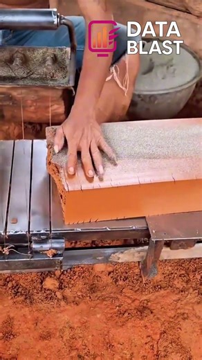 From Clay to Bricks! Mass Production Line #shorts
