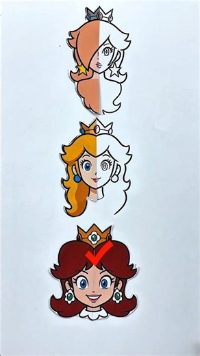 The Super Mario Galaxy Movie All princess Colour filling puzzle paper craft #supermariogalaxy #craft