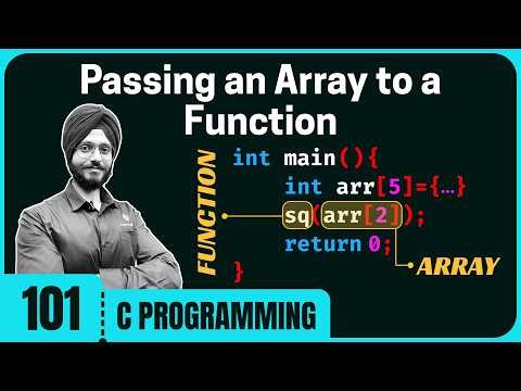 Passing an Array to a Function in C