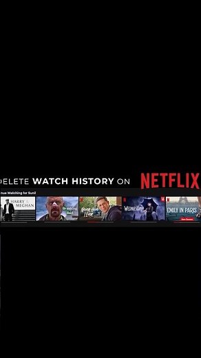 How to delete watch history on Netflix? #netflix #netflixrecommendations