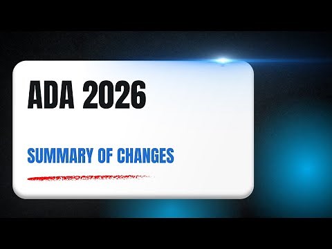 2026 ADA Standards of Care:Summary of Changes