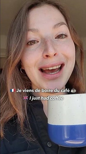 venir (au présent) conjugué + de + infinitif du verbe principal