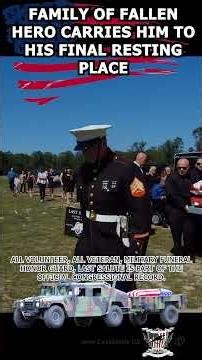 Family of fallen hero carries him to his final resting place