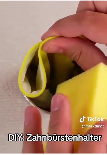 DIY Zahnbürstenhalter ganz einfach selber machen