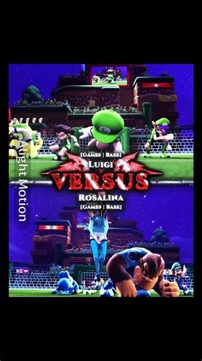 Luigi vs Rosalina #supermariobros #vsedit #shorts