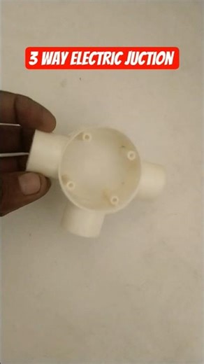 3 way electric juction use for electrical piping divert #electrical