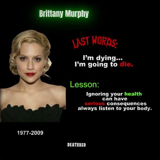 Brittany Murphy’s Last Words Before Death… So Sad 💔 #BrittanyMurphy #LastWords #FinalMoments