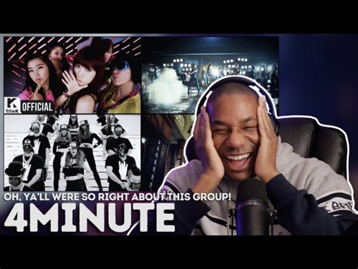 美国文质彬彬RJ叔初次观看女团4Minute《Hot Issue, Crazy, Huh, Volume Up》4首歌MV的反应Reaction