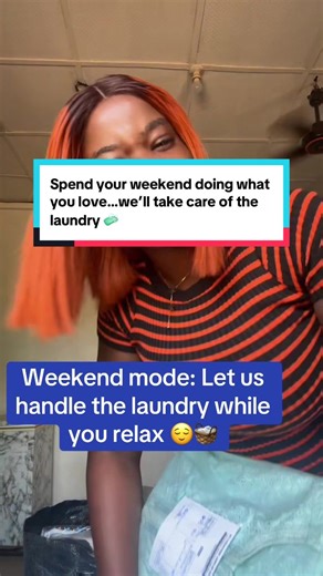 Your weekend deserves freshness trust us with your laundry care 💙✨ #laundrygirl #laundrygirl #LaundryBusiness #cleansaveglobalservice #laundryinikorodu