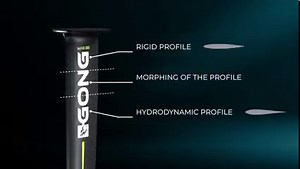 25K views · 41 reactions | News : New carbon V2 mast! A new full carbon prepreg mast that adapts to the V2 aluminum fuselage is now available in our range of foils in 70, 85 and 100cm! ⚫️⚡ More information on the link below ! https://www.gong-galaxy.com/en/magazine/news-en/news-new-carbon-v2-mast/ | GONG Galaxy | Facebook