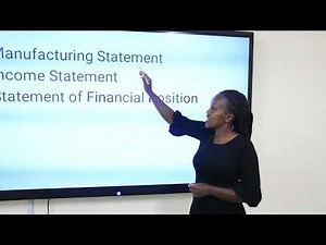 Accounting for manufacturing Firms Part One