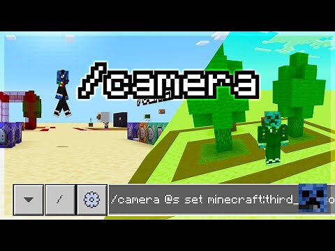 ¿COMO USAR EL COMANDO /CAMERA? | TUTORIAL | MINECRAFT BEDROCK 1.20.0.22 BETA