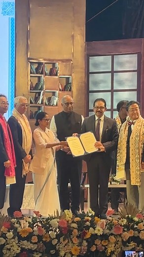 10K views · 281 reactions | Sister Nivedita University proudly hosted a historic ceremony where Hon’ble Chief Minister Mamata Banerjee was conferred with the Honorary D.Litt degree by Japan’s prestigious Okayama University.  #MamataBanerjee #HonoraryDLitt #SisterNiveditaUniversity #GlobalRecognition | Sister Nivedita University | Facebook