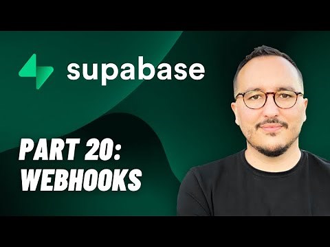 Webhooks with ‪@Supabase‬ — Course part 20