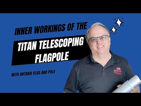 How does the Titan Telescoping Flagpole work?
