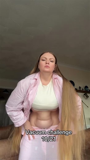 LONG HAIR MODEL| UGC CREATOR| ART MODEL on Instagram: "#vacuum #nauli #challenge #21dayschallenge #yoga"