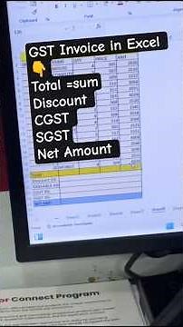 GST invoice in Excel | GST invoice kaise Create kare #excel #billingformat #tredingshorts