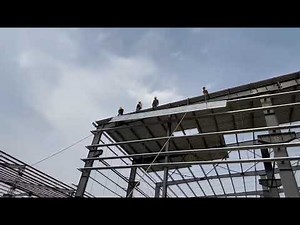 Efforts Industry: PEB Roof Sheeting Installation 73 x 75 metres