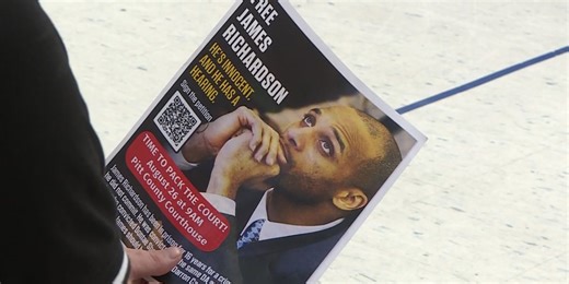 Community rallies behind James Richardson, convicted of murder and fighting for a new trial