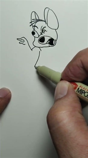 Cartoon character 😉 animal funny drawing #cartooning #characterdrawing #mousedrawing #storybook #yt