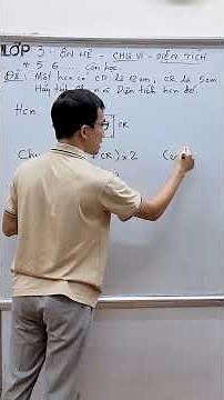 Grade 3 Math - End of year summer review - Perimeter - Area - Rectangle - Basic #thaygiangdaytoan