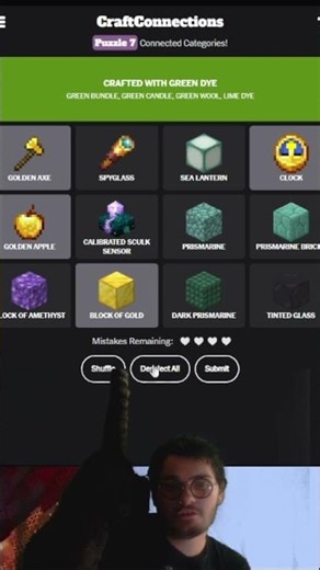 These are fun in CraftConnections #7 #connections #nytgames #craft #minecraft #minecraftshorts