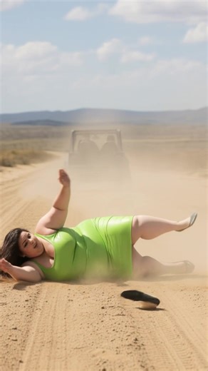 Pushed from a car and robbed by her husband, she fought to survive in the desert