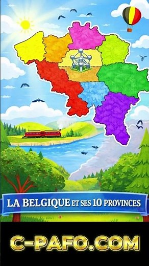 LA BELGIQUE ET SES 10 PROVINCES | GÉOGRAPHIE | CHANSON ÉDUCATIVE POUR ENFANTS - TRAILER