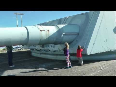 Battleship USS IOWA - Armed with Nine 16 inch Guns