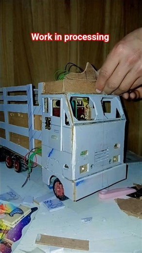 DIY Truck Model | Work in Progress 💪🚚”“Handmade Truck Model | Progress Video 🔧🚚”