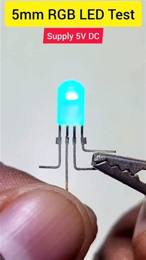5mm RGB LED testing 💡 #circuitstories #diyprojects #rgbled #experiment