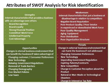 Risk Management by SWOT Analysis
