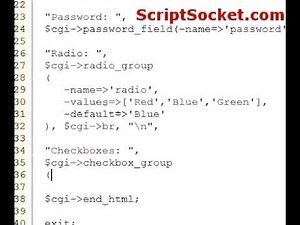 Perl Tutorial 55 - CGI.pm - Generate Forms on the Fly