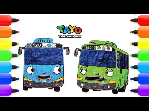 Tayo The Little Bus Coloring Pages | TAYO & ROGI| Drawing & Coloring