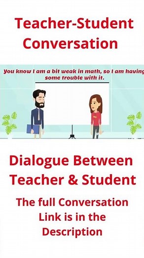 Teacher Student Conversation || Easy English Conversation