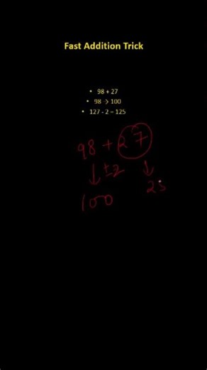 Fast Addition Trick 🔥 | Add Numbers in Seconds ⚡ | Maths Short