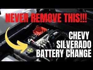 How to replace the battery of the Chevrolet Silverado