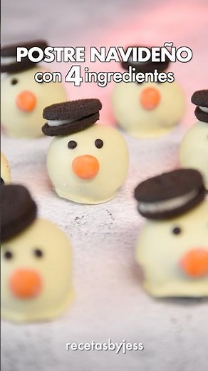 TRUFAS de OREO NAVIDEÑAS 💙✨ #postresfaciles #postresnavideños #navidad2025 #receta