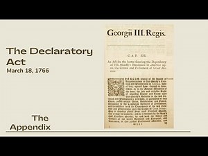 The Declaratory Act March 18, 1766