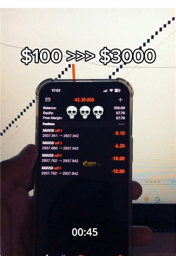 $100 >>> $3000💀💰🔥 trading gold XAUUSD #xauusd #goldtrader #fullmargin #forextrading