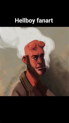 Hellboy potrait timelapse 👹